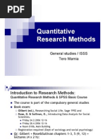 Quantitative Research Methods