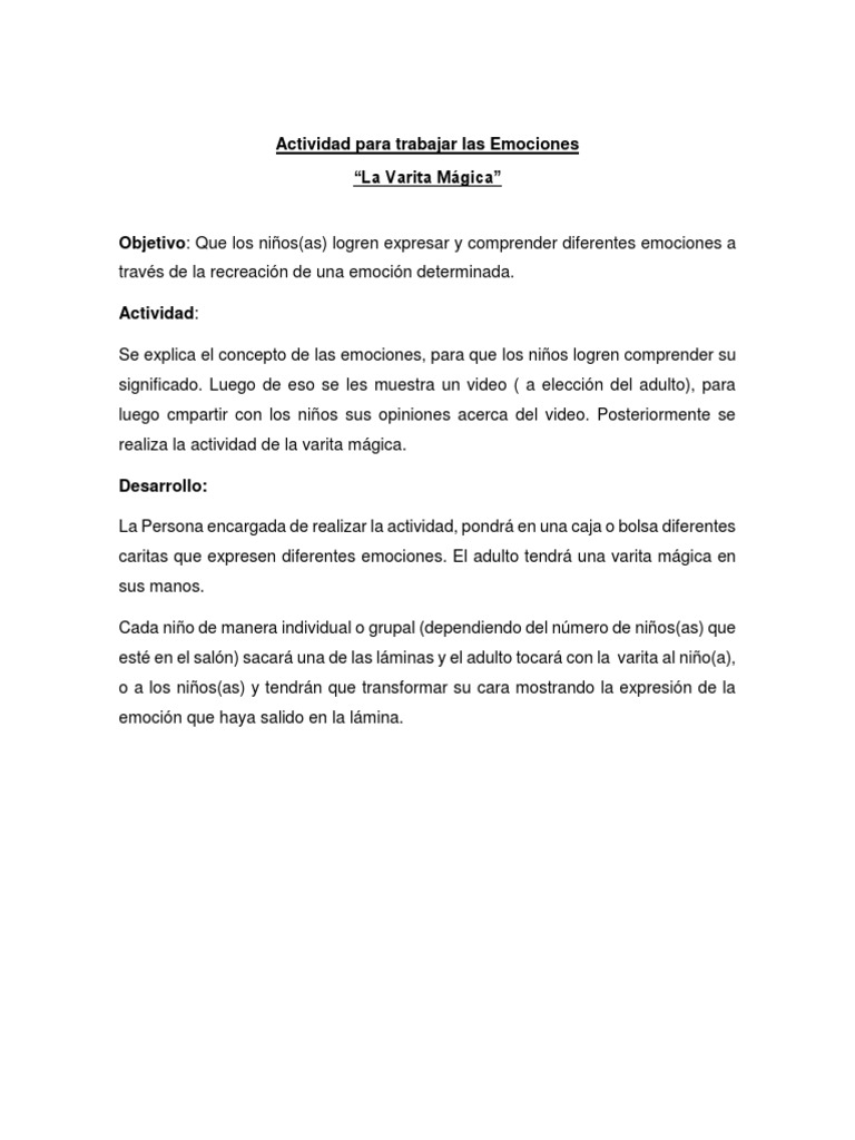 Actividades para Trabajar las Emociones infantiles | PDF | Asco | Ira
