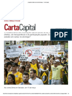 A agenda do ódio  CartaCapital Dilma manifestações