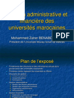 Gestion Administrative Et Financière Des Universités Marocaines