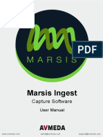 Marsis Ingest User Manual v152