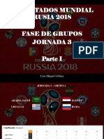 Luis Miguel Urbina - Resultados Mundial Rusia 2018, Fase de Grupos, Jornada 3, Parte I