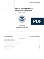 Tsa Fy18 Budget