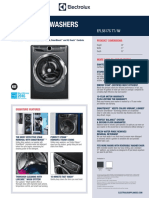 Electrolux Front Load EFLS617S TT / IW Washer Specification Sheet