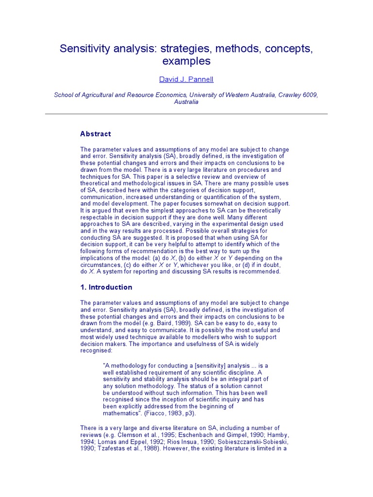 Sensitivity of a test picture