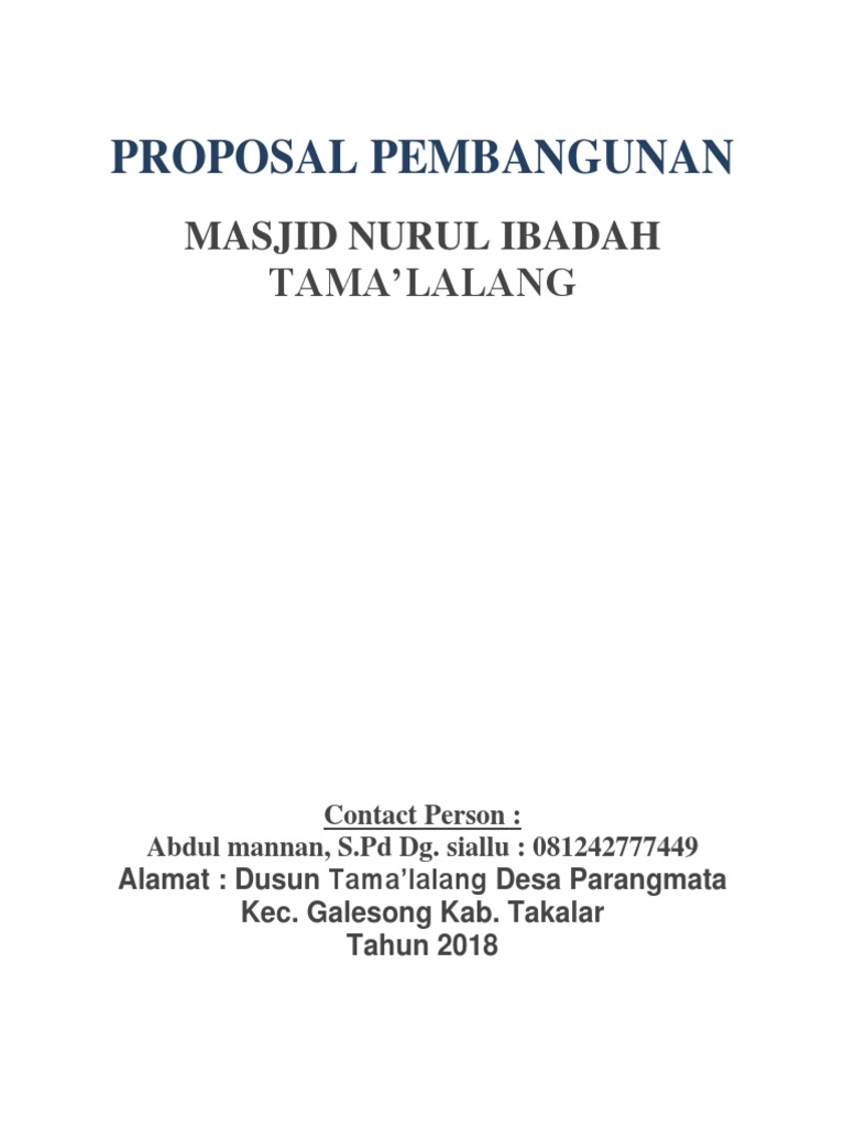 Proposal Mesjid Nurul Ibadah 1 Docx