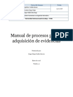 Manual de Procesos para La Adquisición de Evidencias