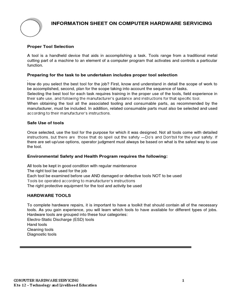 COMPUTER HARDWARE TOOLS GUIDE PDF Solid State Drive Computer Data Storage