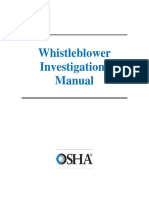 Whistleblower Investigations Manual 290pg