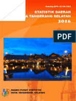 Statistik Daerah Kota Tangerang Selatan 2016