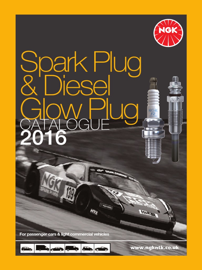 NGK Spark Plug Catalogue 2016 Motor Vehicle Manufacturers Vehicles
