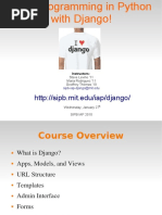  Web Programming in Python With Django