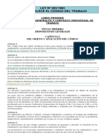 Ley #203-1993 - Que Establece El Código Del Trabajo