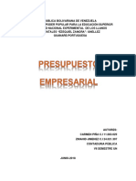 Presupuesto Empresarial Modulo I Trabajo 06-2018