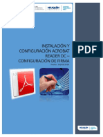 Instalación y Configuración Adobe Acrobat Reader DC - Configuración de Firma