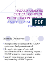 HACCP: A Food Safety Assurance Process