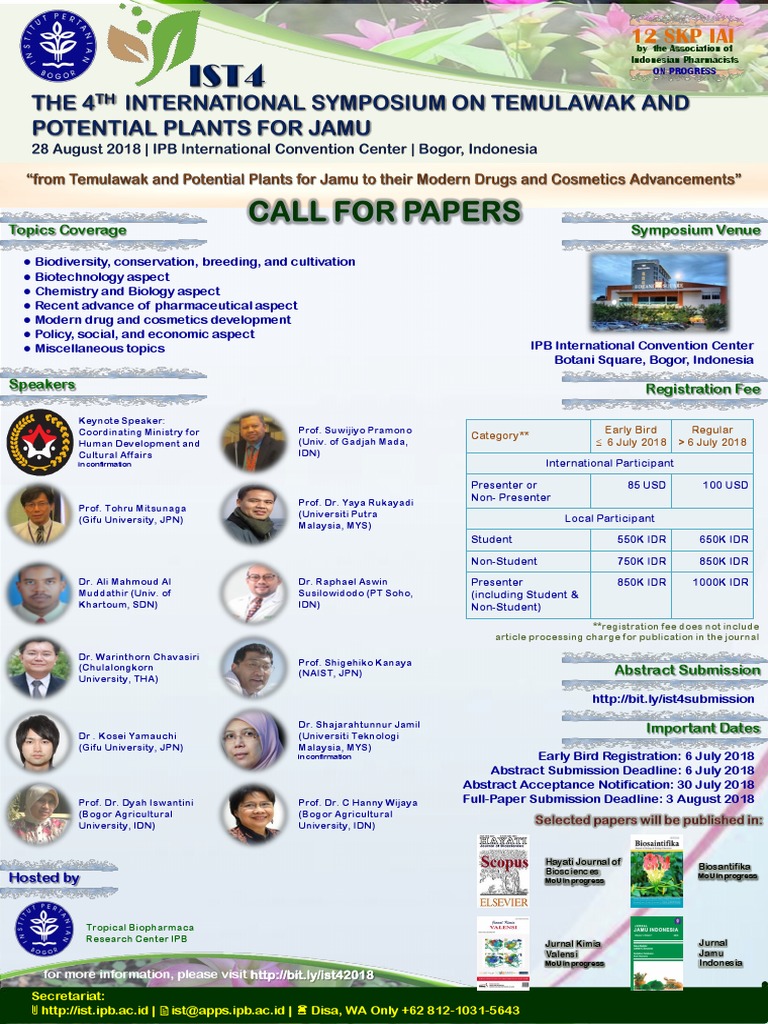 12 SKP Iai: Topics Coverage Symposium Venue | PDF | Life Sciences |  Organisms