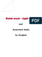 Sight Word Allellment: Dolch Sight Words Lists 1-9