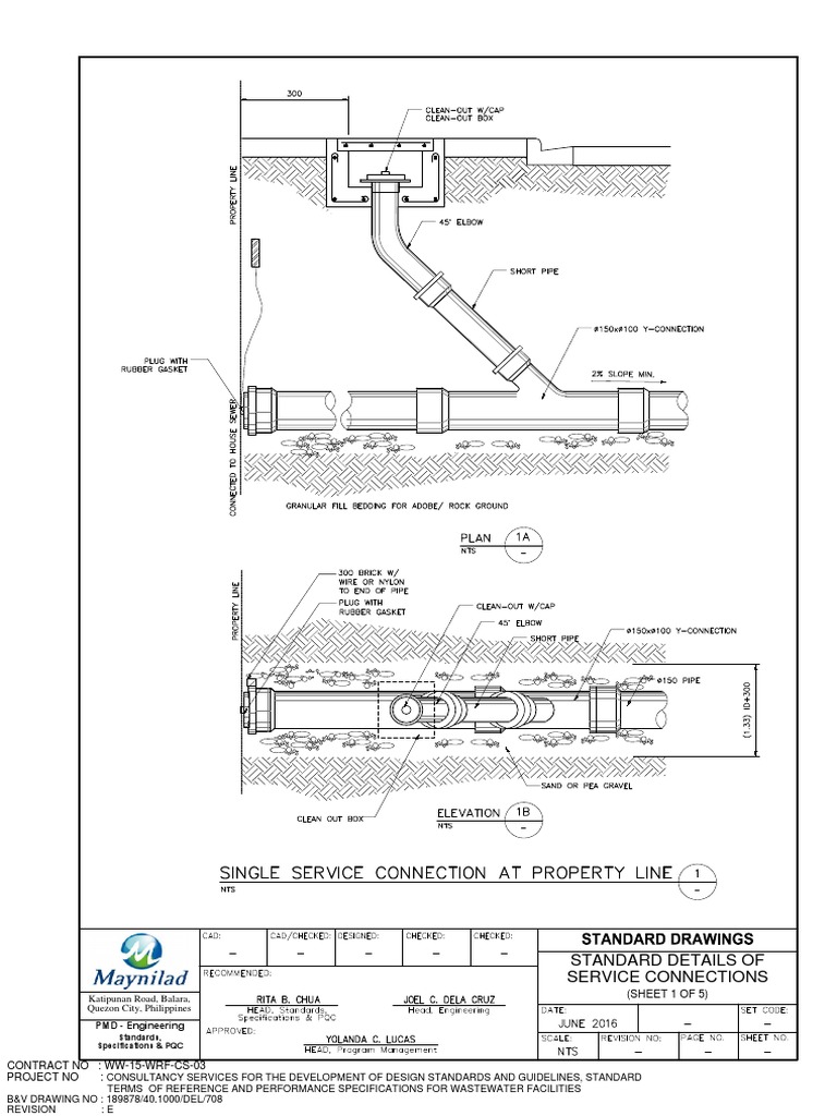 PMD Engineering Service Connections Standards | PDF