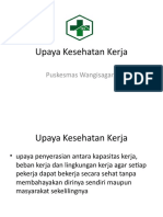 Upaya Kesehatan Kerja