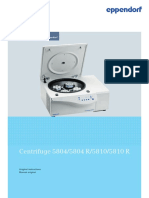 Manual de Instrucciones - Centrifuge 58XX Family