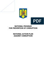 National Program For Prevention of Corruption