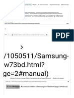 Samsung GW73BD Microwave Manual