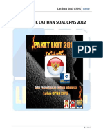 LATIHAN SOAL CPNS 2012