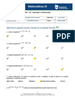 Actividad 2. Polinomiales