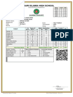 SIX Day a Mark Sheet