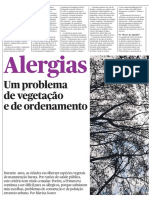 Alergias - Um problema de vegetação e de ordenamento