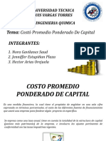 Costo Promedio Ponderado de Capital