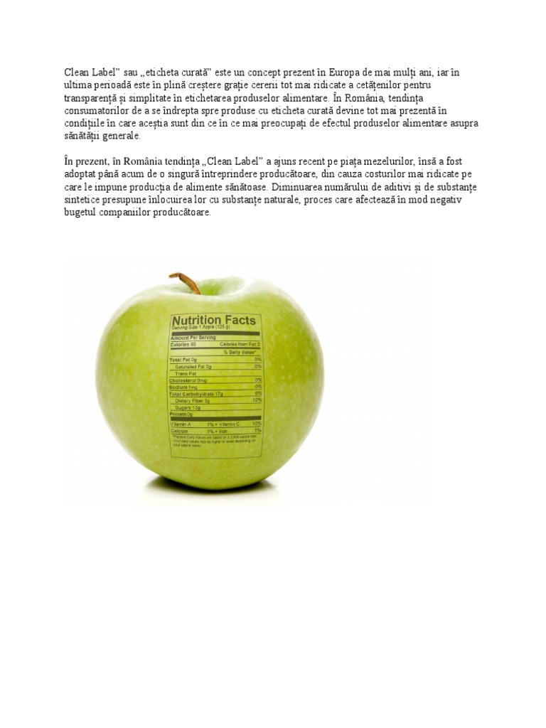 Clean Label | PDF