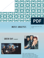 music analysis green day