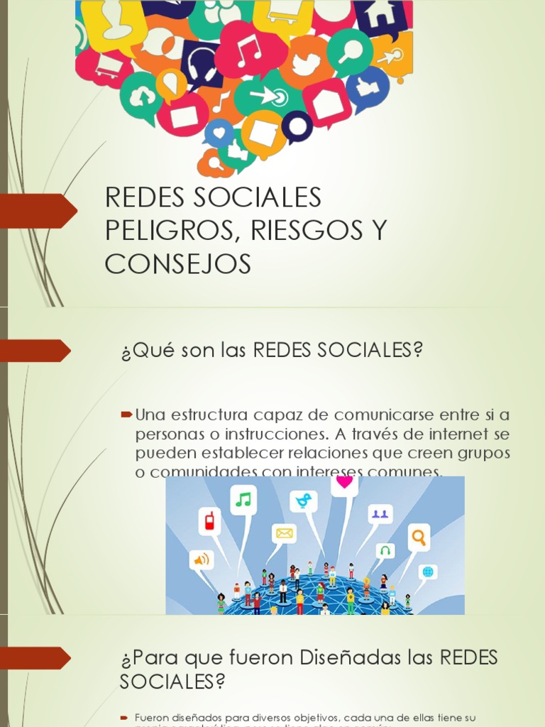 Riesgos y Consejos sobre Redes Sociales | PDF | Servicio de redes ...