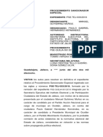 Denuncia presentada ante el Tribunal Electoral del Estado de Jalisco