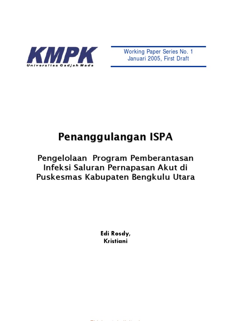 Penanggulangan ISPA
