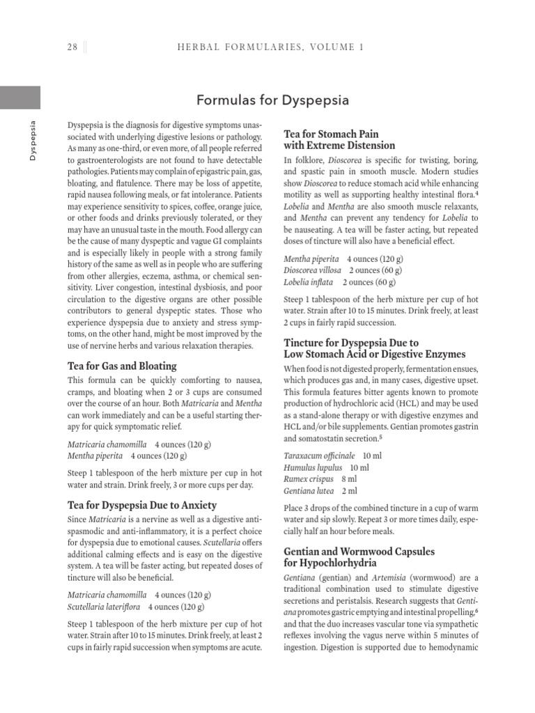 Herbal Formularies For Health Professionals, Volume 1 Formulas For