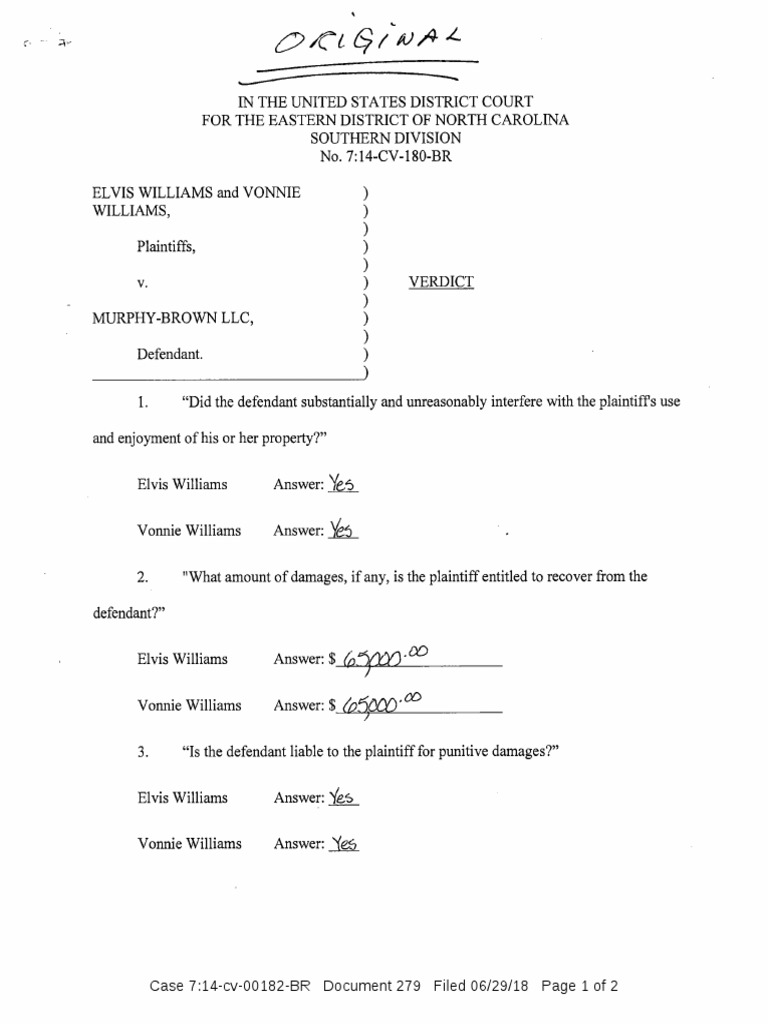 Verdict Damages Courts