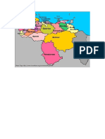 Mapa de Venezuela Con Sus Estados