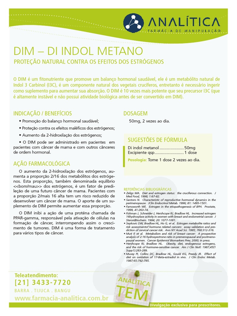 Benefícios do DIM na Saúde Hormonal | PDF | Neoplasmas | Câncer