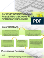 Laporan Capaian Kinerja Puskesmas Sekaran, Kota Semarang