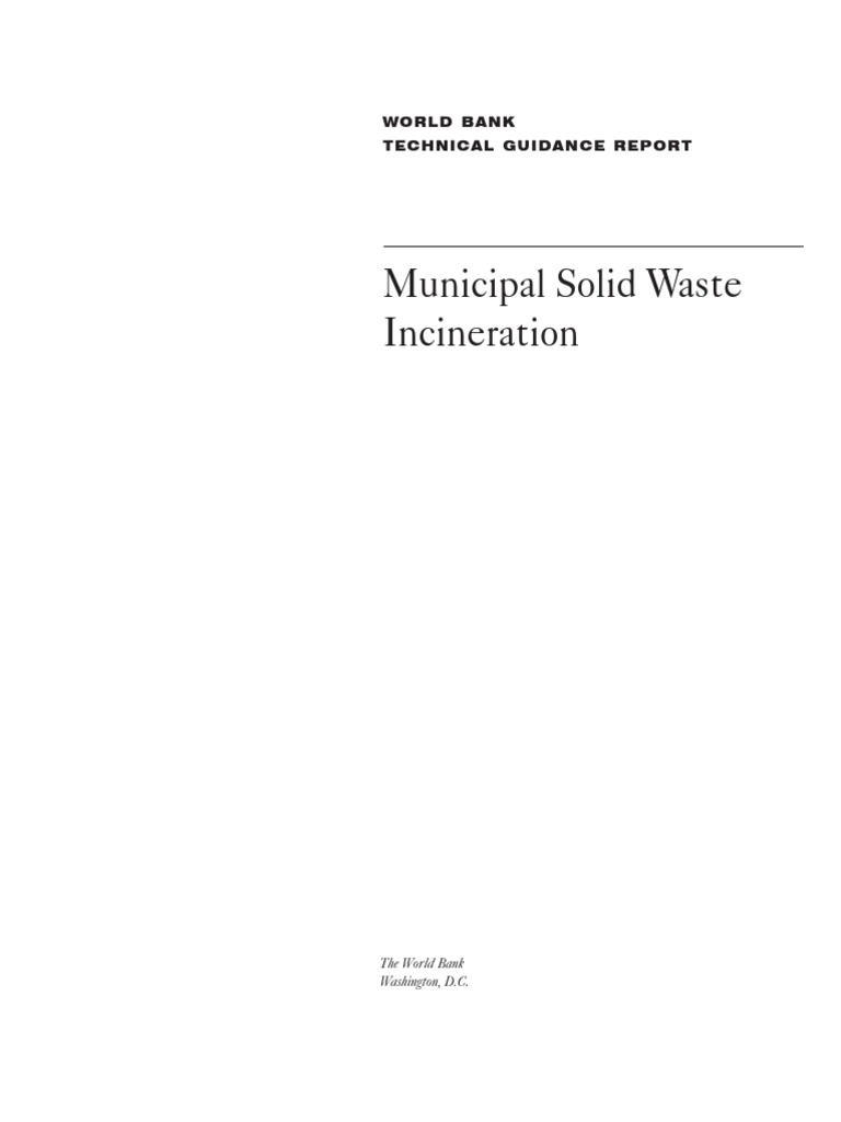 MunicipalSWIncin PDF | PDF | Incineration | Municipal Solid Waste