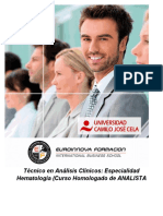 Curso Universitario Tecnico Analisis Clinico