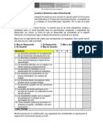 Encuesta A Directivos Sobre Clima Escolar: "Año Del Buen Servicio Al Ciudadano"