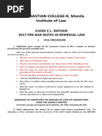 2017 Recoletos Notes in Remedial Law