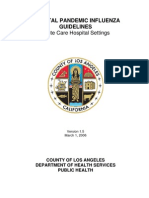 Acute Care Hospital Pan Flu Plan 3.1.06