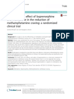 Comparing The Effect of Buprenorphine and Methadone in The Reduction of Methamphetamine Craving: A Randomized Clinical Trial