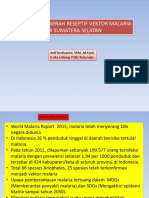 Pemetaan Daerah Reseptif Vektor Malaria Di Sumsel