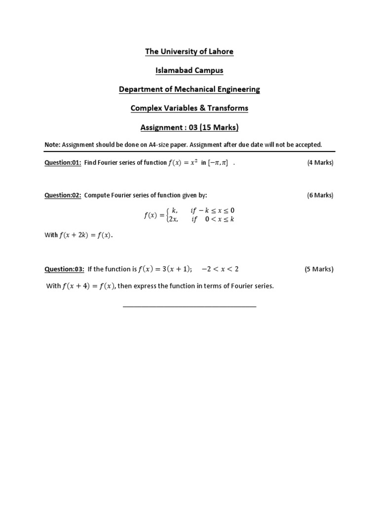 Assgnmnt 3, 4th Sem | PDF